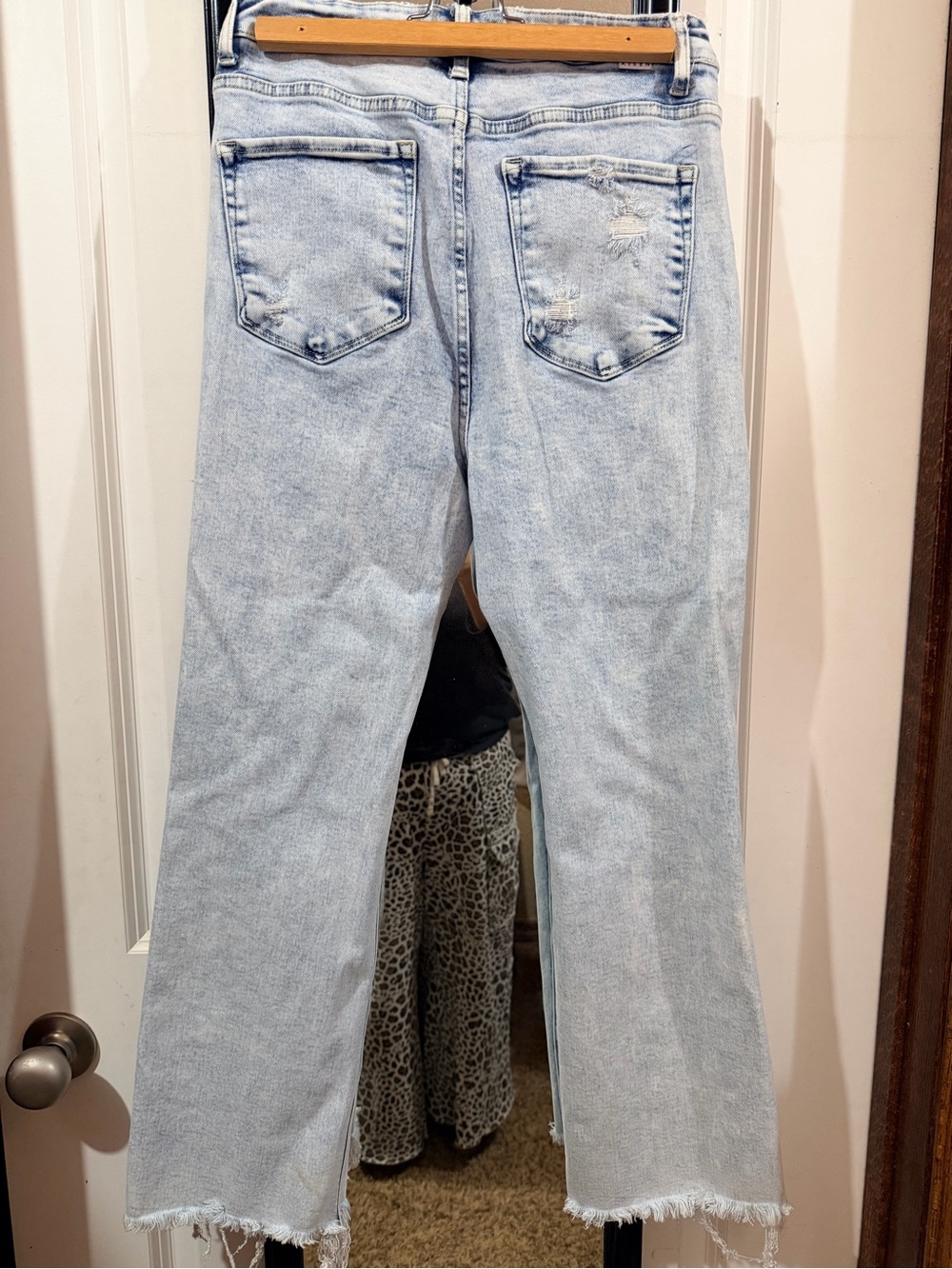 Risen Light Wash Ripped Ankle Jeans - Women's Cropped - Picture 7 of 7